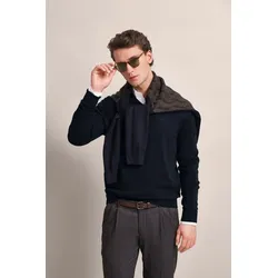 bugatti V-Ausschnitt-Pullover, mit V-Ausschnitt bugatti marine S