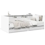 vidaXL Tagesbett mit Schubladen ohne Matratze Weiß 75x190 cm