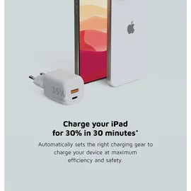 Xtorm GaN2 Ultra Wand-Ladegerät 35W / PD / 1x USB-C / 1x USB-A weiß