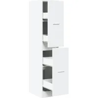 vidaXL Apothekerschrank 30 x 41 x 144,5 cm Weiß