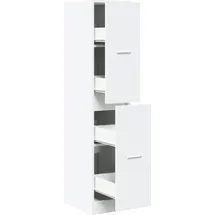 vidaXL Apothekerschrank 30 x 41 x 144,5 cm Weiß