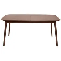 Miliboo Erweiterbarer Tisch mit integrierten Verlängerungen rechteckig aus dunkelbraunem