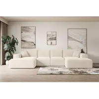 ALTDECOR Ecksofa in U-Form Corner Sofa Bett Eckcouch Couch L-Form Wohnlandschaft Cauchsofa SIERRA-U - 344x165x73 cm Beige - Beige