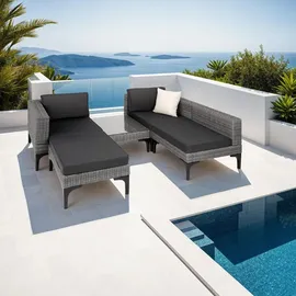 Tectake Konstanza Loungeset grau