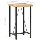 vidaXL Bartisch 60 x 60 x 107 cm Braun