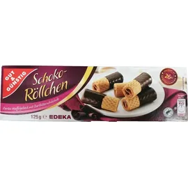 Gut&Günstig Schoko-Röllchen Zartbitter Kekse 125,0 g