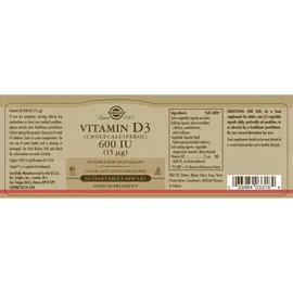 Solgar Vitamin D3 Kapseln 60 St.