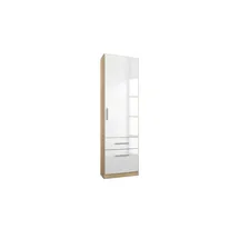 Rauch Kleiderschrank Celle - weiß - Maße cm B: 47 H: 197 T: 54.0