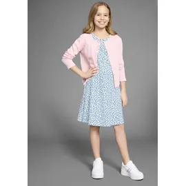 Kidsworld Jerseykleid in blau geblümt), | Gr.: 140/146