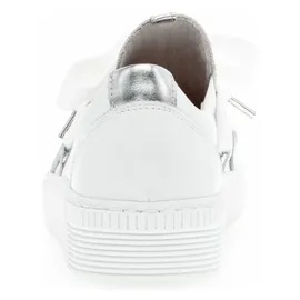 Gabor Sneaker Damen Weite E Weiß/Silber 41
