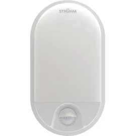 Licht-Erlebnisse Kellerleuchte LED Bewegungssensor mit Schalter 21 cm hoch IP54 Weiß 4100 K neutralweißes Licht 1870 lm - Weiß