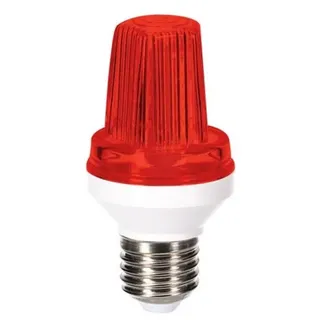 HQ Power MINI LED-STROBOSKOP-BLITZER - E27-FASSUNG - 3 W - rot