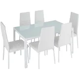 Tectake Brandenburg 7-tlg. weiß