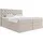 Roller Boxspringbett - beige - H2/H3 - Staukasten - Topper - 140x200 cm