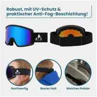 Whistler Skibrille WS5150 OTG SCHWARZ|SCHWARZ|SCHWARZ ONE SIZE