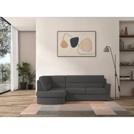 sit&more Ecksofa SIT & MORE "Panini L-Form", grau, B:243cm H:87cm T:155cm, Sofas, Ecksofa, wahlweise mit Vorziehsitz und Bettkasten