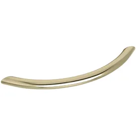 Grimme ø 10 mm, Gebogen Möbelgriff Stahl, vermessingt