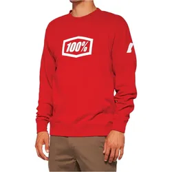 Icon Pullover Crewneck Sweatshirt - deep red L