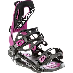 Snowboard-Bindungen Fastec FT360 fuchsienrosa|SCHWARZ S