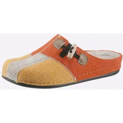 Pantoffel CASUAL LOOKS, Damen, Gr. 37, orange, Filz, modisch, Schuhe