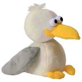 WINFRIED KÖGLER GMBH Labertier-Möwe Malwin 17 cm Gelb/Grau/Weiß