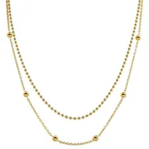 Boccia Titanium Boccia Kette Titan vergoldet 53cm | Gr.: onesize