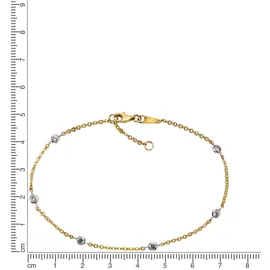 FIRETTI Fußkette Gold / silber