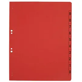 kompatible Ware Ösenhefter Karton rot DIN A4, halber Deckel, 1 St.