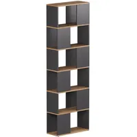 Vicco Raumteiler Eneos 60 x 186 x 24 cm Anthrazit/Goldkraft Eiche