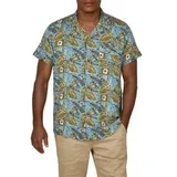 Riverso Hawaiihemd Regular Fit Blau XXL