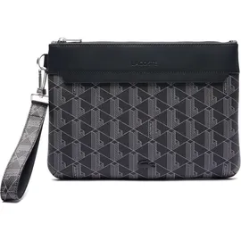 Lacoste The Blend Clutch Monogram Noir Gris schwarz - Schwarz