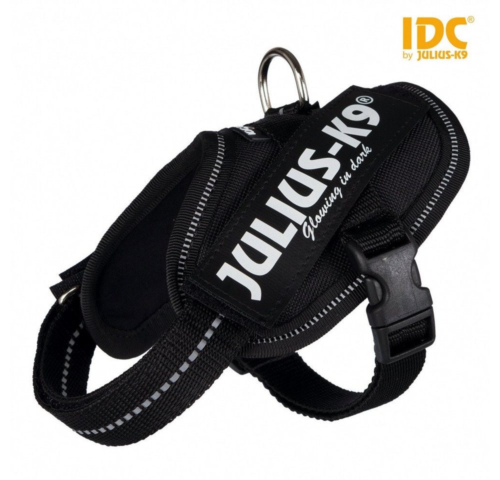 Julius-K9 Hunde-Geschirr IDC Powergeschirr schwarz Größe: Baby 2 / XS-S / Maße: 33-45 cm
