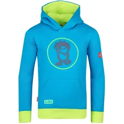 Kinder Hoodie Pullover Troll Hellblau/Limette/Nachtblau One Size