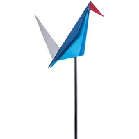Dehner Dekostab Origami-Kranich 6 x 101 x 22,5 cm Blau/Weiß