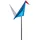 Dehner Dekostab Origami-Kranich 6 x 101 x 22,5 cm Blau/Weiß