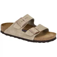 BIRKENSTOCK Pantolette Birkenstock Arizona BS Pantolette taupe grau SCHMAL Weichbettung 951303 braun 49