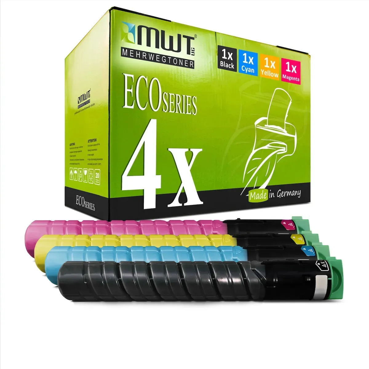 4 Mehrwegtoner kompatible Lasertoner ersetzt Ricoh TYPE-MPC2551 842061 TYPE-MPC2551E 842064 TYPE-MPC2551HE 842063 842062 Mehrfarbig