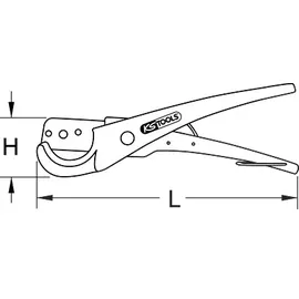 KS Tools Schlauchabschneider Ø 0-37 mm, 210 mm (222.2051)