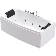 Home Deluxe NOOR Whirlpoolbadewanne 173 x 80 cm (ca. 84 cm)