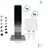 Blanc HYGIENIC SET: Desinfektionsspender SENSOR Cosmos (berührungslos) +2x1L Händedesinfektion+Edelstahlhalterung mit Auffangschale Wandmontage