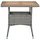 vidaXL Garten-Essgruppe 3-tlg. Tisch 80 x 80 cm grau