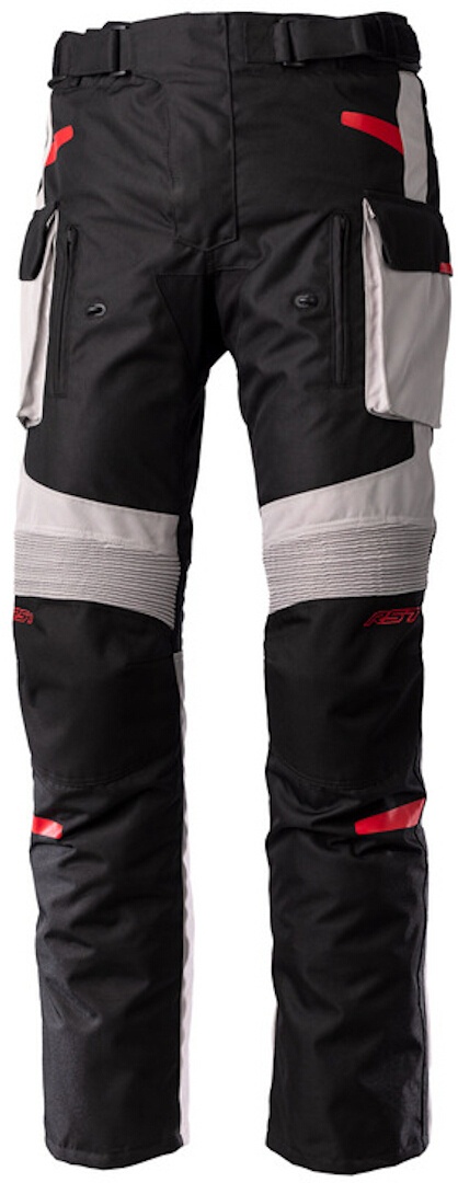 RST Endurance Motorfiets textiel broek, zwart-grijs-rood, 3XL Voorman