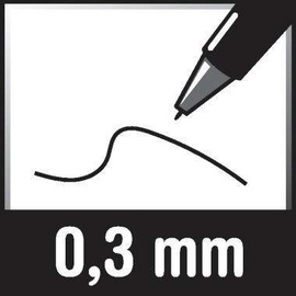Uni-Ball micro UB-120 Tintenroller 0,3 mm, Schreibfarbe: schwarz, 1 St.