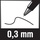 Uni-Ball micro UB-120 Tintenroller 0,3 mm, Schreibfarbe: schwarz, 1 St.