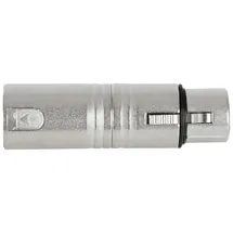 Pronomic AD-XF5XM3 Adapter 5-pol XLR-Buchse auf 3-pol XLR-Stecker - Fertig verdrahtet und einsatzbereit - Robuste Verarbeitung - Gehäuse aus Druckguss-Metall