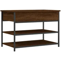 VidaXL Schuhbank Braun Eichen-Optik 70x42,5x50 cm Holzwerkstoff