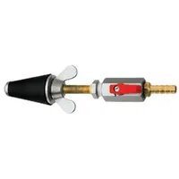 Rothenberger Gasprüfstopfen, konisch, Gr.1, 1/2"-1,mit Kugelhahn 351226