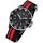 REGENT F-1124 33mm Textil schwarz rot