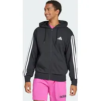 Adidas Essentials 3-Streifen French Terry Kapuzenjacke Black / White S