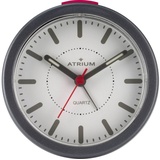 Atrium Wecker Analog Quarz ohne Ticken mit Licht und Snooze Grau